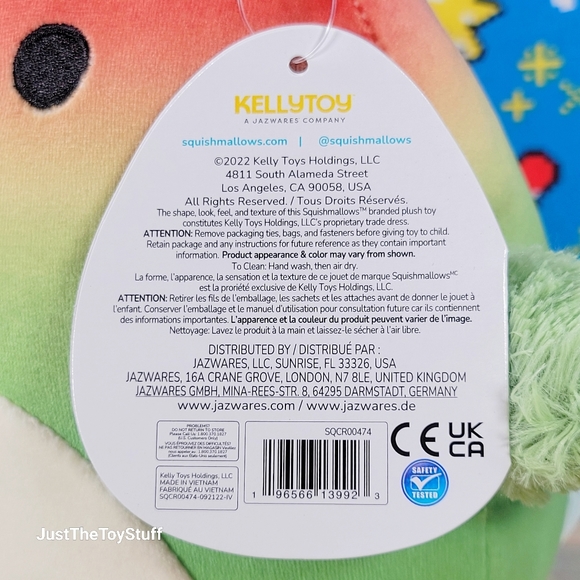 Squishmallow Elliene the Parrot 7" UltraSoft Stuffed Animal Toy Plush NWT - Picture 6 of 6